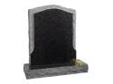 Rustic Pitched Black Granite Memorial Image