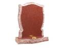 Rustic Pitched Red Granite Memorial Image