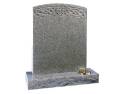 Rustic Pitched Grey Granite Memorial Image
