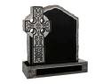 Rustic Pitched Black Granite Memorial Image