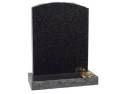 Rustic Pitched Black Granite Memorial Image