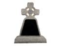 Rustic Pitched Black Granite Memorial Image